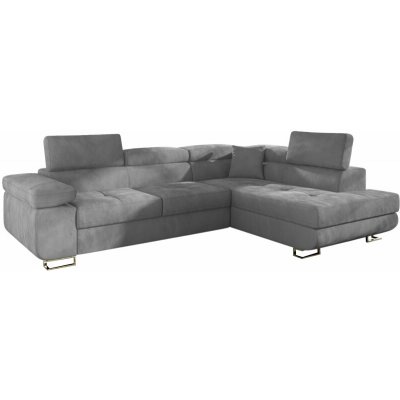 EU-nábytek TONY DELUXE 270×202 cm pravý roh šedá – Zboží Dáma
