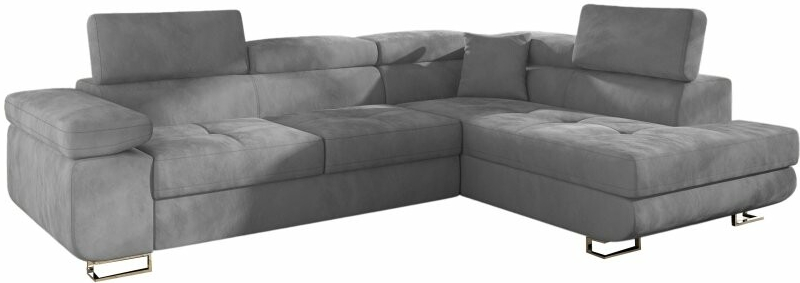 EU-nábytek TONY DELUXE 270×202 cm pravý roh šedá