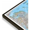 Nástěnné mapy National Geographic Rusko - nástěnná mapa Classic 77 x 60 cm Varianta: magnetická mapa, Provedení: černý rám