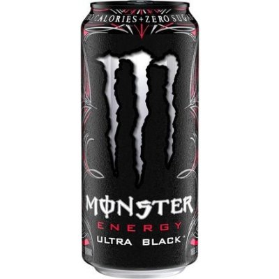 Monster Ultra Black energetický nápoj s příchutí třešně 500 ml – Sleviste.cz