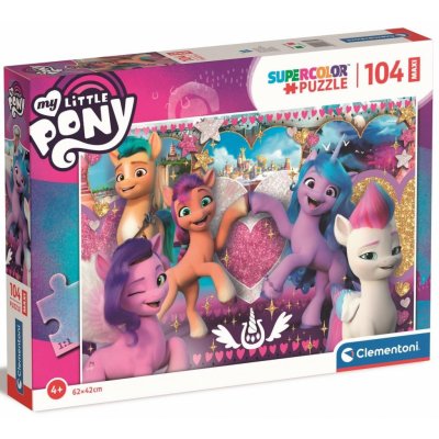 CLEMENTONI My Little Pony: Láskyplní poníci MAXI 104 dílků – Zboží Mobilmania