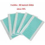 Super Tape – 12 štítků na prodloužení vlasů - 5 ks / 60 lepicích štítků. – Zboží Dáma
