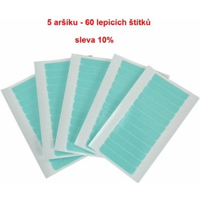 Super Tape – 12 štítků na prodloužení vlasů - 5 ks / 60 lepicích štítků. – Zboží Dáma