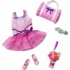 Výbavička pro panenky Mattel Moje první Barbie set oblečků HMM55 růžová taška