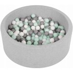 Selonis suchý bazének 90 x 30 cm světle šedý + 300 míčků – Zboží Dáma