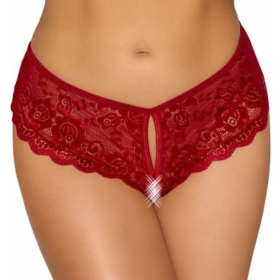 Cottelli Ambi Panty (Red), sexy krajkové kalhotky – Zboží Dáma