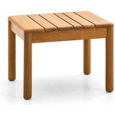 Teakový odkládací boční stolek Barcode, Varaschin, čtvercový 50x50x38 cm (v2185) – Hledejceny.cz