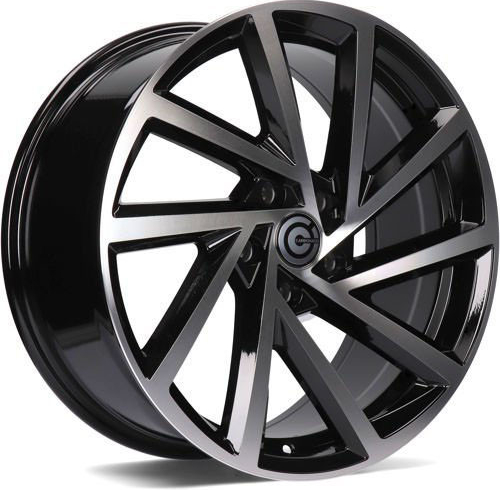 Carbonado Coin 7,5x17 5x112 ET40 black front polished