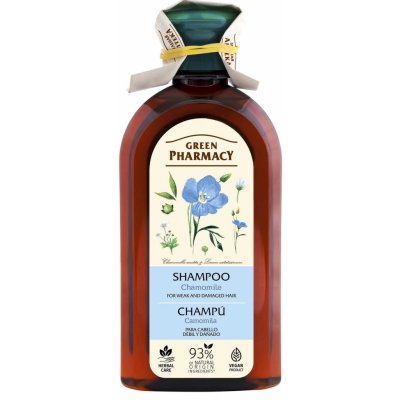 Green Pharmacy šampon pro barvené a melírované vlasy Heřmánek a lněný olej 350 ml