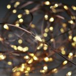 Solight vánoční řetěz měděný 100x mini LED 10m 3 x AA teplé světlo – Sleviste.cz