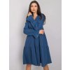 Dámské šaty Rue Paris Modré dámské džínové šaty s volány ro-sk-e08.37-blue