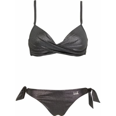 Emporio Armani dámské dvoudílné plavky EA7 WATER SPORTS BW METALLIC W BKN PUSH-UP 9110224R41300020 černá – Hledejceny.cz