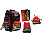 Zvýhodněný školní set Hot Wheels 4v1 – Ergonomická aktovka, penál, sáček a zástěra – Zbozi.Blesk.cz