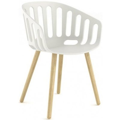 Gaber Basket Chair BL / bílá 00 / moření F – Zboží Mobilmania