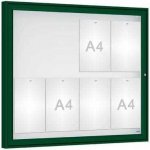 PROCITY Venkovní vitrína Classique, 8 x A4, plexi, zelená | Zboží Auto