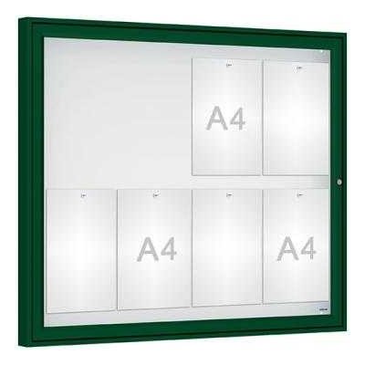 PROCITY Venkovní vitrína Classique, 8 x A4, plexi, zelená | Zboží Auto