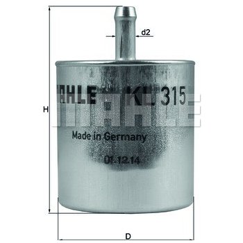Palivový filtr MAHLE ORIGINAL KL 315 (KL315)