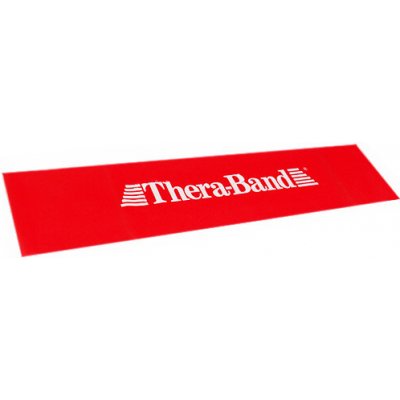 Thera Band Loop Cvičební pás | rehabilitační páska 7,6 x 30,5 cm červená střední – Zboží Dáma