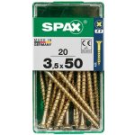 Spax Uni vrut zápust.hlava PZ/Z2 4CUT částečný závit Yellox 35 x 50 mm 20 ks – Hledejceny.cz