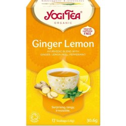 Yogi Tea Ginger Lemon Zázvor citrón BIO čaje 17 x 1.8 g