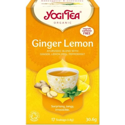 Yogi Tea Ginger Lemon Zázvor citrón BIO čaje 17 x 1.8 g – Zboží Mobilmania