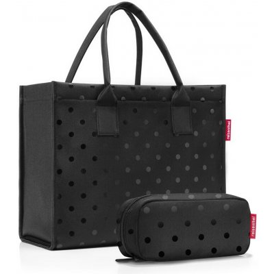 Reisenthel Taška přes rameno Daily Shopper set #1 glossy dots black – Zboží Mobilmania