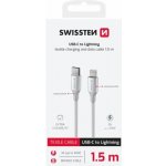 Swissten 71529204 USB-C / Lightning, 1,5m, bílý – Zboží Živě