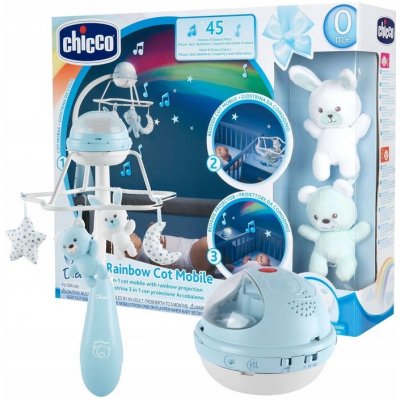Chicco Duhový kolotoč 3v1 modrý – Hledejceny.cz