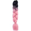 Čelenka do vlasů Carla Syntetické vlasy do copánků Yulik růžovo-černá 120 cm