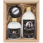 Bohemia Gifts Gentleman sprchový gel 300 ml + pěna do koupele 500 ml + pěnivá bomba do koupele 100 g dárková sada – Zboží Mobilmania