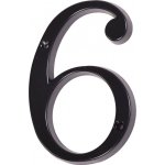 KĽUČKA Číslo "6" černé 120mm Černá – Hledejceny.cz