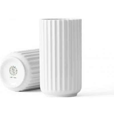 LYNGBY Porcelánová váza Vase White 12 cm, bílá barva, porcelán