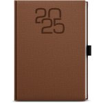 David Fabric A5 Denní 2025 hnědá – Zboží Mobilmania