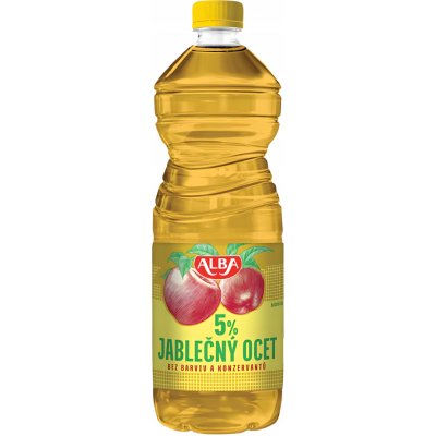 Alba jablečný ocet 5 % 1 l – Zboží Dáma