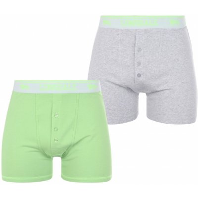 Lonsdale pánské boxerky grey lime 2 ks – Zboží Mobilmania