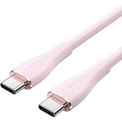 Vention TAWPG USB-C 2.0 Silicone Durable 5A, 1.5m, růžový