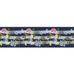 AG Design WB-8237 samolepící bordura Květiny, rozměry 0,14 x 5 m – Zboží Dáma