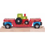 Bigjigs Rail Vagon s traktorem 2 koleje – Zboží Dáma