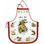 Forbyt kuchyňská zástěra Houby Atlas Hub teracota – Sleviste.cz