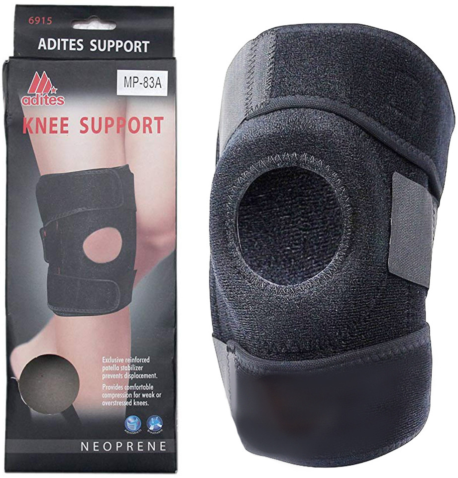 Adites 6915 kolenní bandáž na koleno na zmírnění bolesti podpora kolena při cvičení UNI