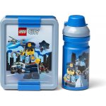 LEGO® svačinový set City modrý box + láhev – Hledejceny.cz
