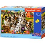 Castorland Šťastní psi Happy Dogs In The Countryside 260 dílků – Zboží Dáma