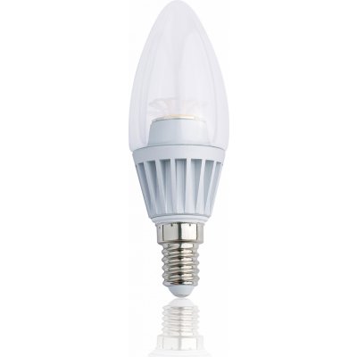 Tesla LED žárovka svíčka CANDLE E14, 4W,230V,300lm,300°, 2300K teplá bílá, čirá – Zbozi.Blesk.cz