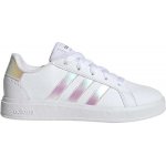 adidas Grand Court 2.0 K cloud white/iridescent/cloud white Bílá – Zboží Dáma