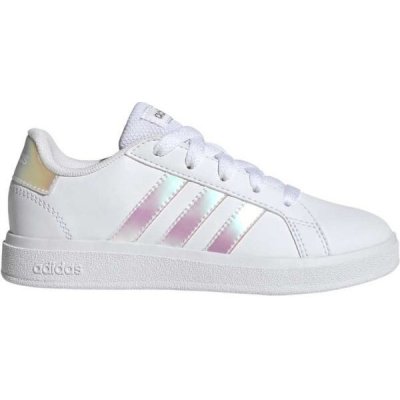 adidas Grand Court 2.0 K cloud white/iridescent/cloud white Bílá – Zboží Dáma