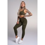 Gym Glamour Legíny Push Up Khaki – Zboží Dáma