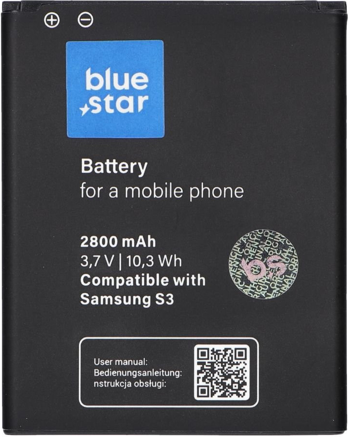 BlueStar PREMIUM Samsung Galaxy S3 i9300 BSP-EB-L1G6LLU náhrada 2800mAh