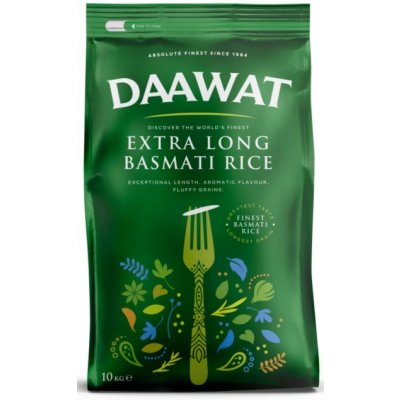 Daawat Basmati Rýže Extra Dlouhá 10 kg – Sleviste.cz