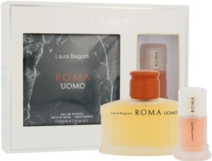 Laura Biagiotti Roma Uomo EDT 125 ml + EDT 25 ml Roma unisex dárková sada