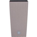 Prosperplast Květináč Rato square 26,5 x 26,5 x 50 cm moka – Zboží Mobilmania